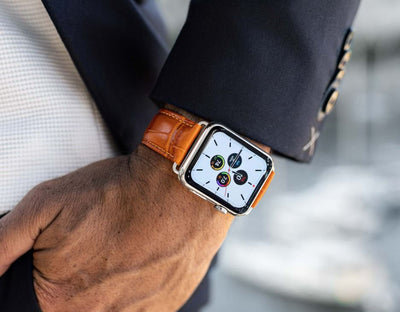 White LV Luxury High End Apple Watch band – Royalty High Fashion